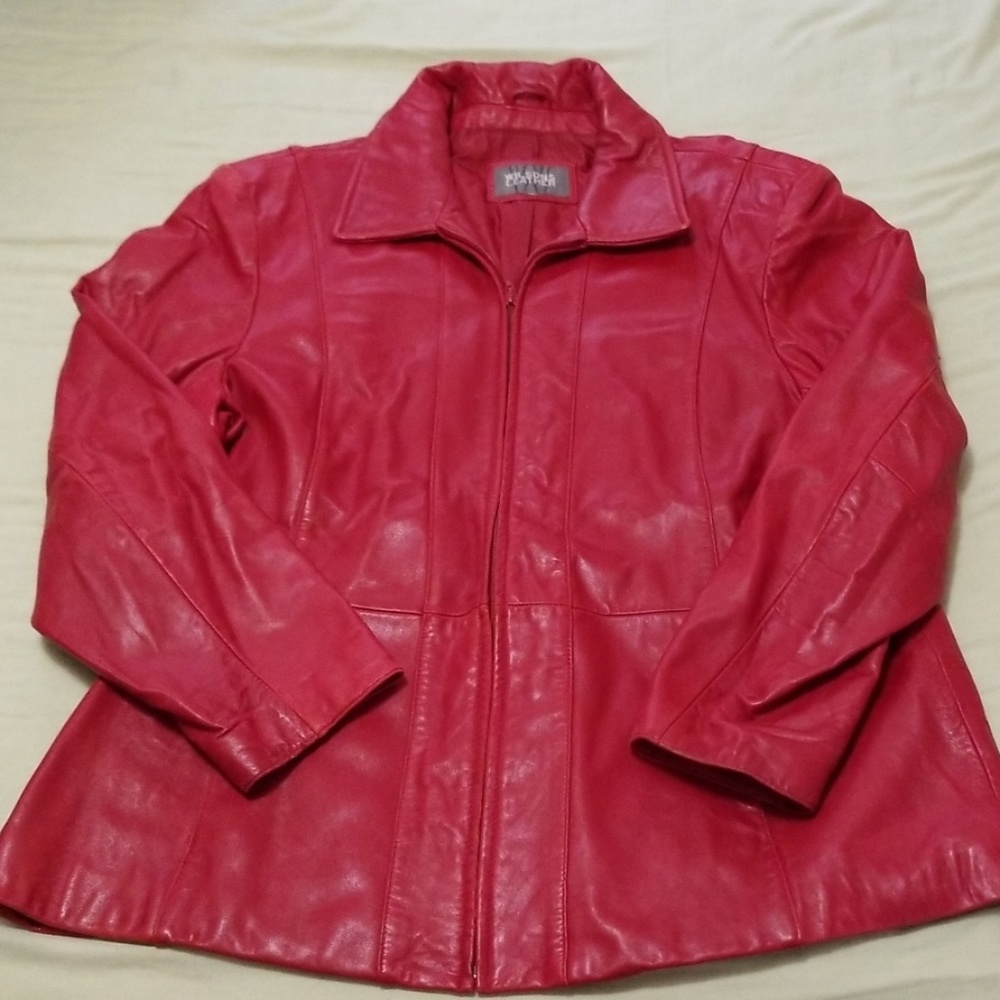 Wilson's Leather Jacket Red Size XL